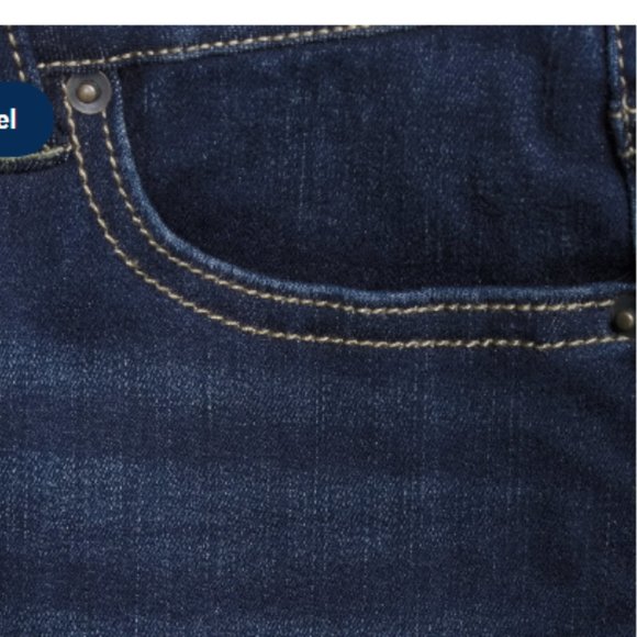 Mid-Rise Straight Jeans Size Petite 18 (NWOT) - Picture 5 of 7